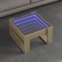 Mesa de centro con Infinity LED roble Sonoma 50x53x30