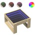 Mesa de centro con Infinity LED roble Sonoma 50x53x30