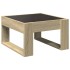 Mesa de centro con Infinity LED roble Sonoma 50x53x30