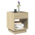 Mesa de centro con Infinity LED roble Sonoma 40x40x50
