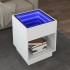 Mesa de centro con Infinity LED blanco 40x40x50