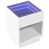 Mesa de centro con Infinity LED blanco 40x40x50