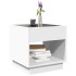 Mesa de centro con Infinity LED blanco 40x40x50