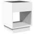 Mesa de centro con Infinity LED blanco 40x40x50