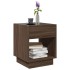 Mesa de centro con Infinity LED marrón roble 40x40x50
