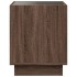 Mesa de centro con Infinity LED marrón roble 40x40x50