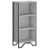 Estantería de madera de ingeniería gris Sonoma 50x31x106