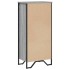 Estantería de madera de ingeniería gris Sonoma 50x31x106