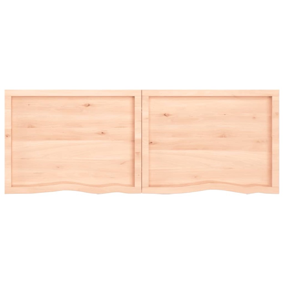 Encimera de baño madera maciza sin tratar 160x60x(2-4)