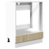 Armario de horno madera contrachapada color roble 60x46x81,5