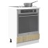 Armario de horno madera contrachapada color roble 60x46x81,5