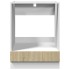 Armario de horno madera contrachapada color roble 60x46x81,5