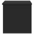 Caja de almacenaje madera de ingeniería negro 60x35x35