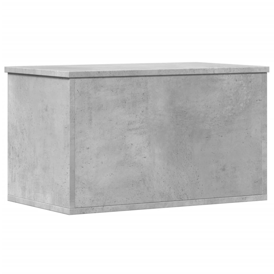 Caja de almacenaje madera ingeniería gris hormigón 60x35x35