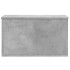 Caja de almacenaje madera ingeniería gris hormigón 60x35x35