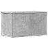 Caja de almacenaje madera ingeniería gris hormigón 60x35x35