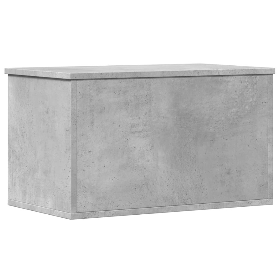 Caja de almacenaje madera ingeniería gris hormigón 60x35x35