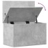 Caja de almacenaje madera ingeniería gris hormigón 60x35x35