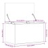 Caja de almacenaje madera ingeniería gris hormigón 60x35x35