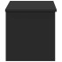Caja de almacenaje madera de ingeniería negro 90x35x35