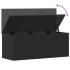 Caja de almacenaje madera de ingeniería negro 90x35x35