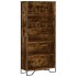 Estantería madera ingeniería color roble ahumado 80x31x169