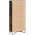 Estantería madera ingeniería color roble ahumado 80x31x169