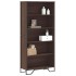 Estantería madera de ingeniería color marrón roble 80x31x169