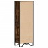 Estantería madera de ingeniería roble ahumado 50x31x137,5