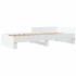 Estructura de cama madera de ingeniería blanca 75x190