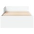 Estructura de cama madera de ingeniería blanca 75x190
