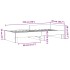Estructura de cama madera de ingeniería blanca 75x190