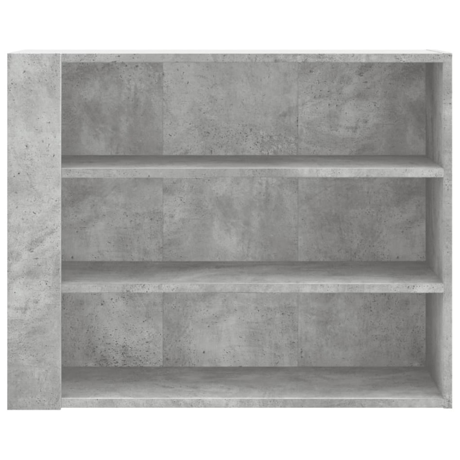 Mueble de pared madera ingeniería gris hormigón 75x35x60