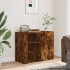Armario de pared madera de ingeniería roble ahumado 75x35x60