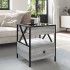 Mesa de centro con Infinity LED gris Sonoma 40x40x51
