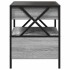 Mesa de centro con Infinity LED gris Sonoma 40x40x51