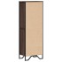 Estantería de madera de ingeniería marrón roble 50x31x137,5