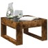 Mesa de centro con Infinity LED roble ahumado 50x53x30