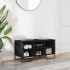 Mueble zapatero madera de ingeniería negro 90x38x45,5