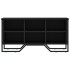 Mueble zapatero madera de ingeniería negro 90x38x45,5