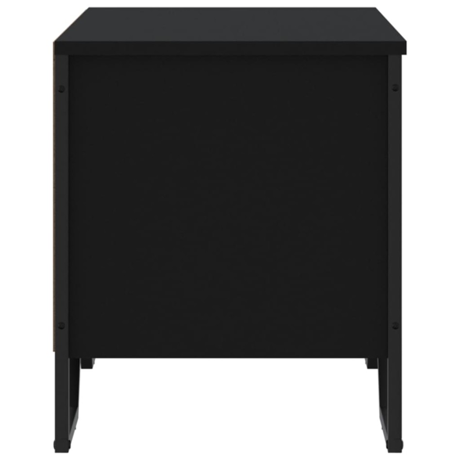 Mueble zapatero madera de ingeniería negro 90x38x45,5