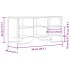 Mueble zapatero madera de ingeniería negro 90x38x45,5