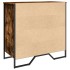 Zapatero de madera de ingeniería roble ahumado 80x38x78