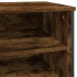 Zapatero de madera de ingeniería roble ahumado 80x38x78