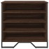 Zapatero de madera de ingeniería marrón roble 80x38x78