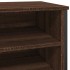 Zapatero de madera de ingeniería marrón roble 80x38x78