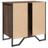 Armario lavabo baño madera ingeniería marrón roble 60x35x60