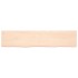 Encimera de baño madera maciza sin tratar 180x40x(2-6)