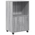 Armario con ruedas madera de ingeniería gris Sonoma 55x40x91