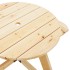 Mesa de picnic para 4 niños agujero para sombrilla madera